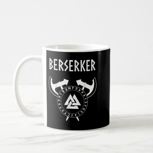 Berserker Viking Warrior Norse Runes Coffee Mug