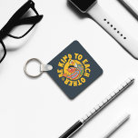 Bert and Ernie | Be Kind to Each Other Keychain<br><div class="desc">This graphic features Bert and Ernie and the quote,  "Be kind to each other." © 2022 Sesame Workshop. www.sesamestreet.org</div>