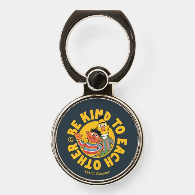 Bert and Ernie | Be Kind to Each Other Phone Ring Stand (Front)