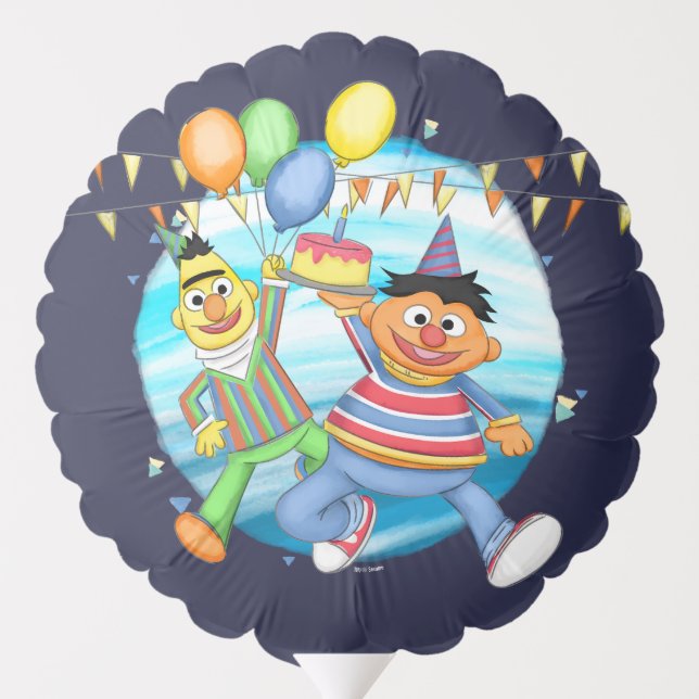 Bert and Ernie Birthday Balloons (Back)