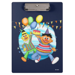 Bert and Ernie Birthday Balloons Clipboard
