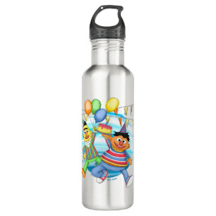Bert and Ernie Birthday Balloons Stainless Steel Water Bottle