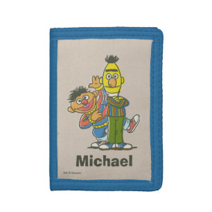 Bert and Ernie Classic Style Add Your Name Trifold Wallet
