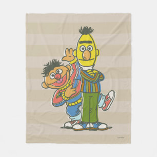 Bert and Ernie Classic Style Fleece Blanket
