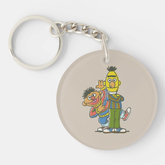 Bert and Ernie Classic Style Keychain (Front)