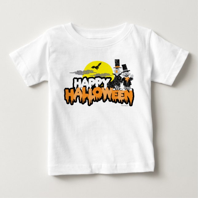 Bert and Ernie | Happy Halloween Baby T-Shirt (Front)