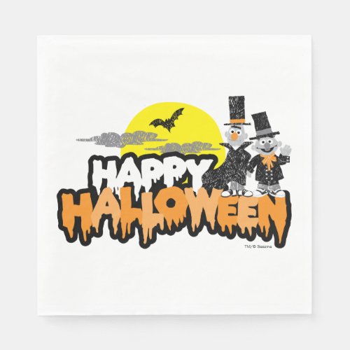 Bert and Ernie  Happy Halloween Napkins