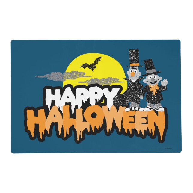 Bert and Ernie | Happy Halloween Placemat (Front)