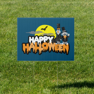 Bert and Ernie | Happy Halloween Sign