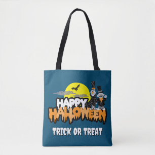 Bert and Ernie Happy Halloween Tote Bag