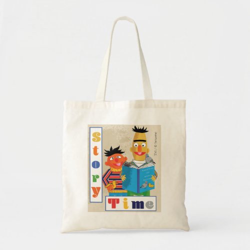 Bert and Ernie Library  Story Time Tote Bag