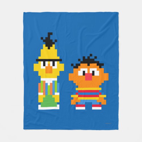 Bert and Ernie Pixel Art Fleece Blanket