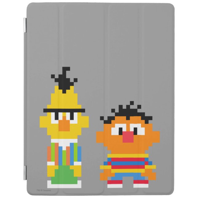 Bert and Ernie Pixel Art iPad Smart Cover (Front)