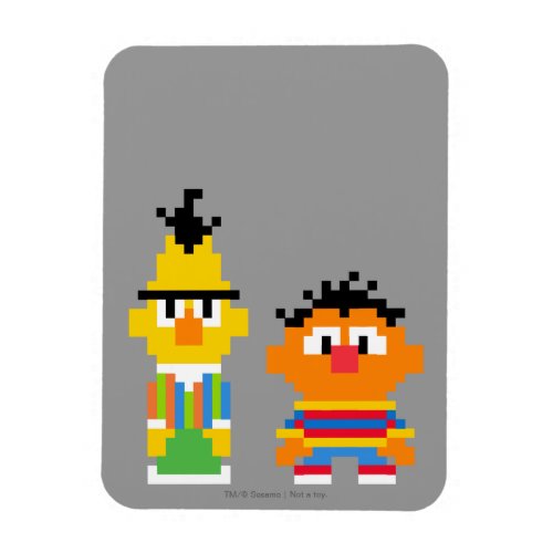 Bert and Ernie Pixel Art Magnet