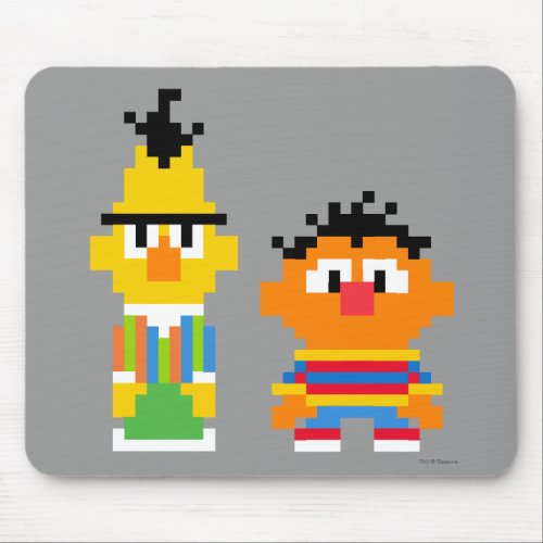 Bert and Ernie Pixel Art Mouse Pad