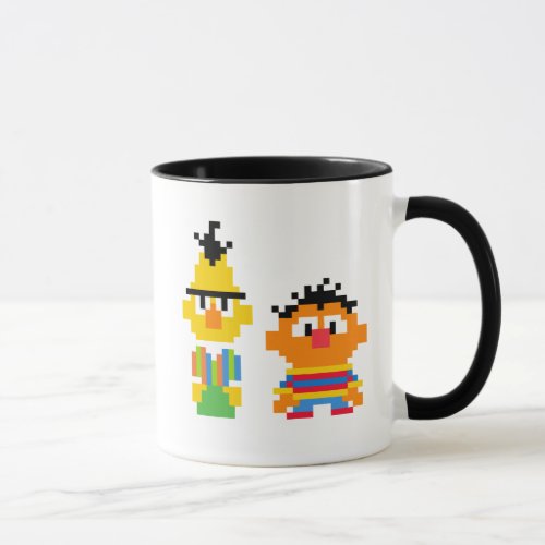 Bert and Ernie Pixel Art Mug