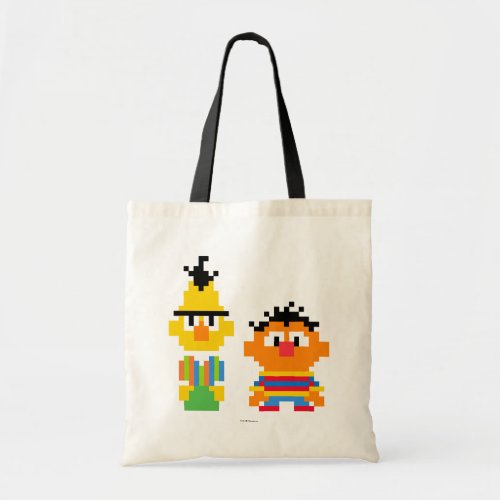 Bert and Ernie Pixel Art Tote Bag