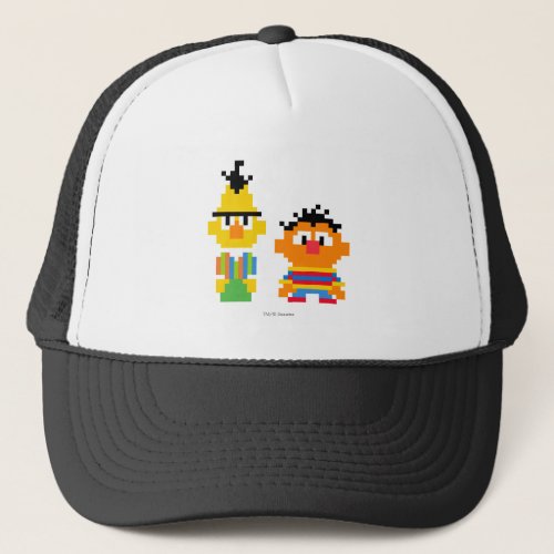 Bert and Ernie Pixel Art Trucker Hat