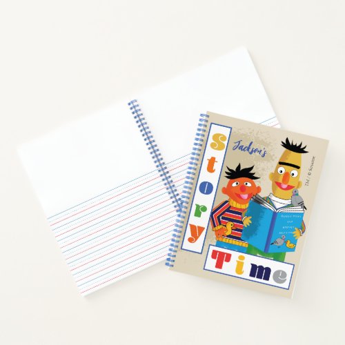 Bert and Ernie Story Time  Add Your Name Notebook