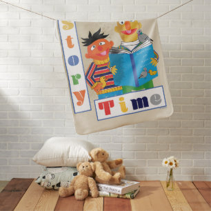 Bert and Ernie Story Time Baby Blanket