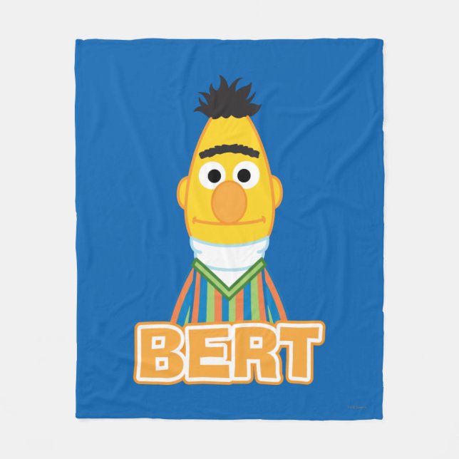 Bert Classic Style Fleece Blanket (Front)