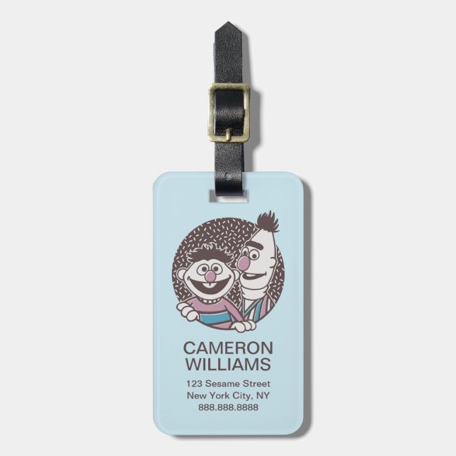 Bert & Ernie | Bros Luggage Tag (Front Vertical)