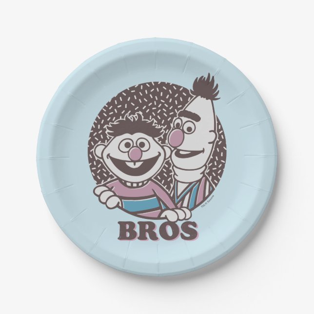 Bert & Ernie | Bros Paper Plates (Front)