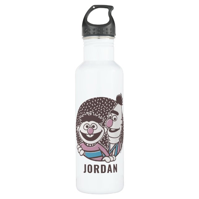 Bert & Ernie | Bros Stainless Steel Water Bottle (Front)