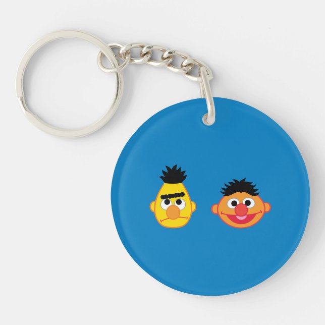 Bert & Ernie Emojis Keychain (Front)