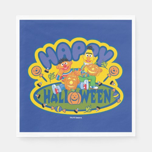 Bert  Ernie  Happy Halloween Napkins