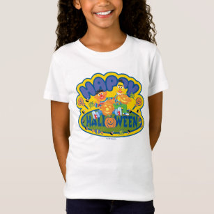 Sesamstrasse-divertirse con ernie & Bert niños T-Shirt-verde-logo Shirt 