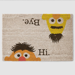 Bert & Ernie "Hi" "Bye" Welcome Fiber Doormat