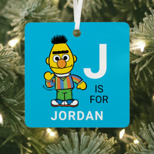 Bert   Personalized Name with Photo Metal Ornament