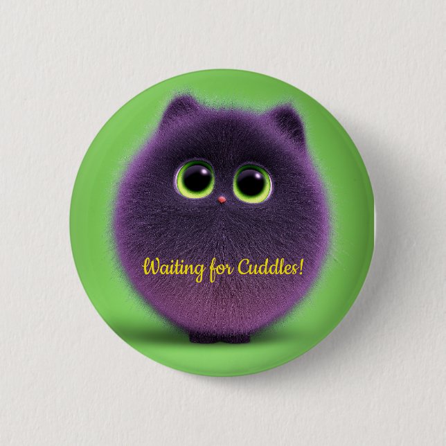 Bert Sootkins, A Magical Cat Button (Front)
