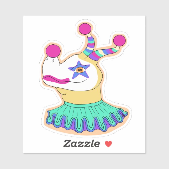 Bert the Clown Dragon Sticker (Sheet)