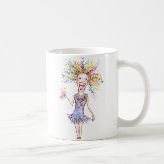 Bertha the Birthday Broad mug (Right)