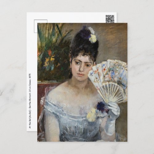 Berthe Morisot _ At the Bal Postcard