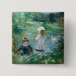 Berthe Morisot - Beside a Lake Button