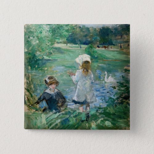 Berthe Morisot _ Beside a Lake Button