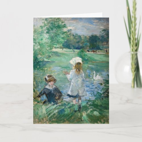 Berthe Morisot _ Beside a Lake Card