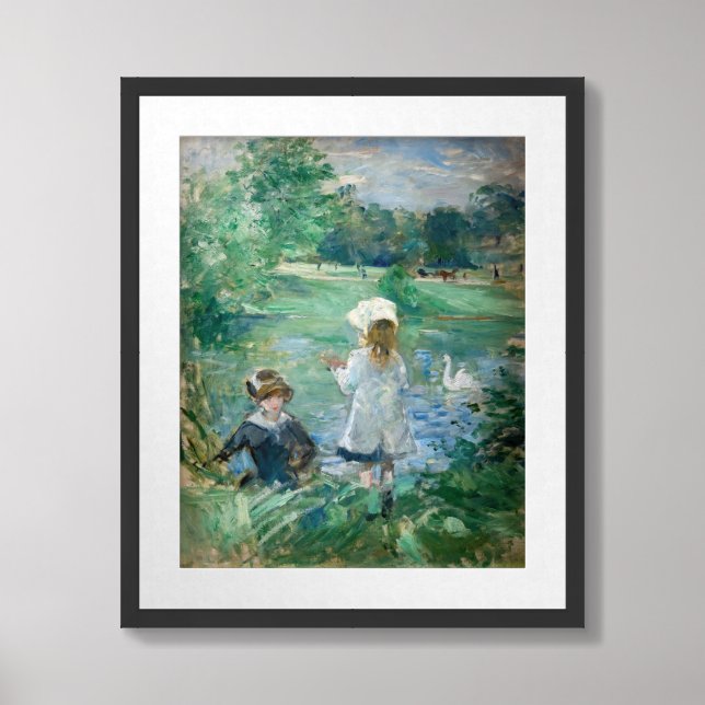 Berthe Morisot - Beside a Lake Framed Art (Framed Front)