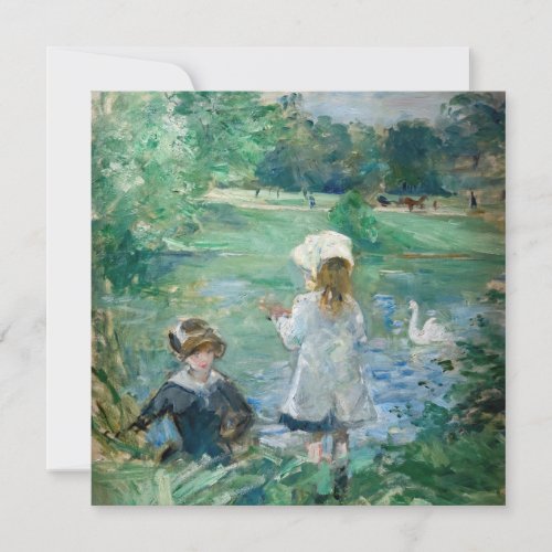 Berthe Morisot _ Beside a Lake Invitation