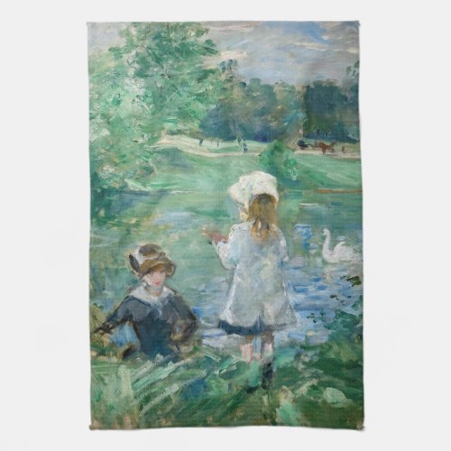 Berthe Morisot _ Beside a Lake Kitchen Towel