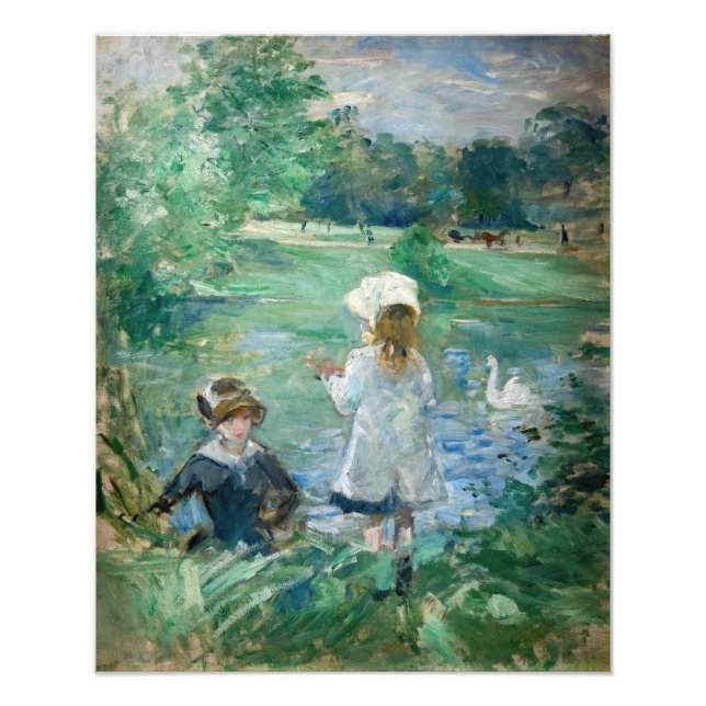 Berthe Morisot - Beside a Lake Photo Print (Front)