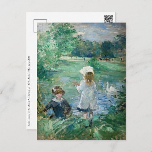 Berthe Morisot _ Beside a Lake Postcard