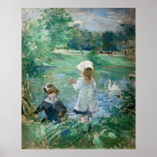 Berthe Morisot _ Beside a Lake Poster