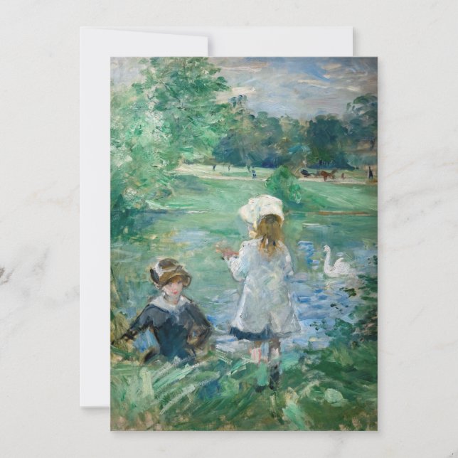 Berthe Morisot - Beside a Lake Thank You Card (Front)