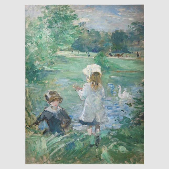Berthe Morisot - Beside a Lake Tissue Paper (Creator Uploaded)