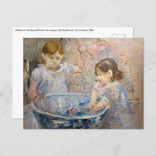 Berthe Morisot _ Children at the Basin Postcard
