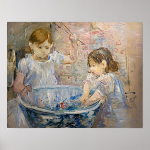 Berthe Morisot - Children at the Basin Poster